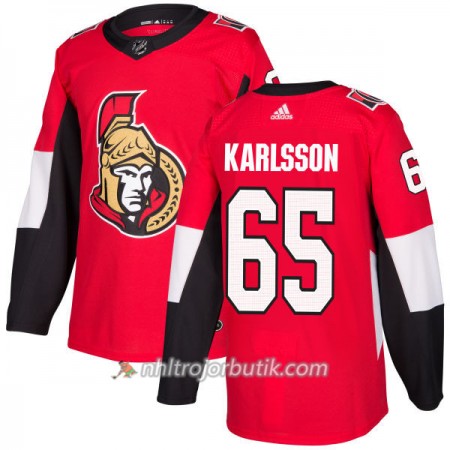 Män Ishockey Ottawa Senators Tröja Erik Karlsson 65 Adidas 2017-2018 Röd Authentic